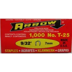 Meilleur Prix Agrafe T25 7 mm boîte de 1000 ARROW 25932