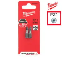 Prix Cassé Lot de 2 embouts PZ1 Shockwave 25 mm MILWAUKEE