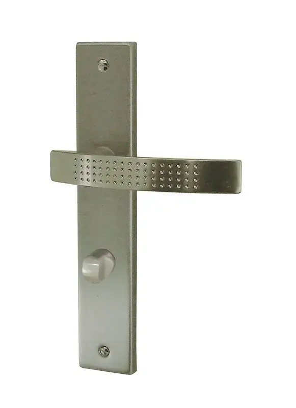 ENSEMBLE DE POIGNEES DE PORTE MONZA ZAMAK NICKEL SATINE 195 CONDAMNATION Nouveauté