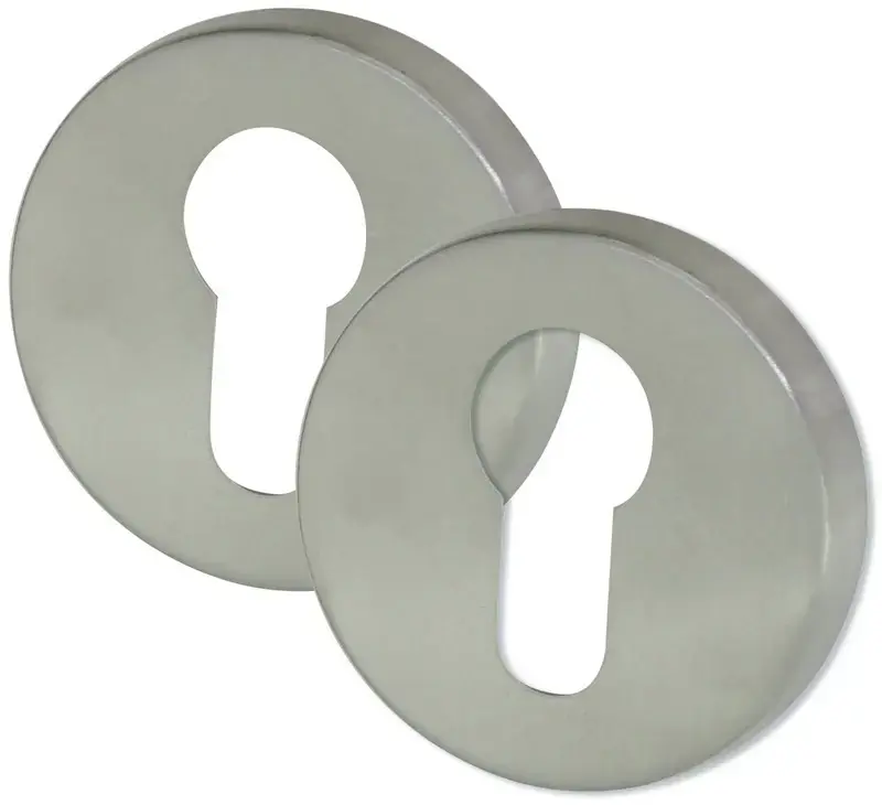 Seulement Aujourd&rsquo;hui 2 ROSACES CYLINDRE CLE I INOX MAT