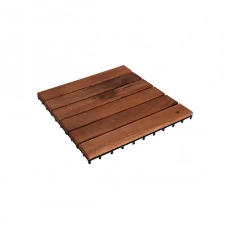 9 dalles en Acacia pour terrasse PROGARDEN – 30x30cm Retour Gratuit