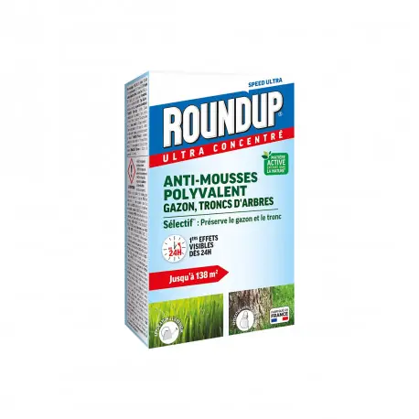 Nouveauté Anti-mousses ROUNDUP - Gazon et troncs d‘arbres - 250ml