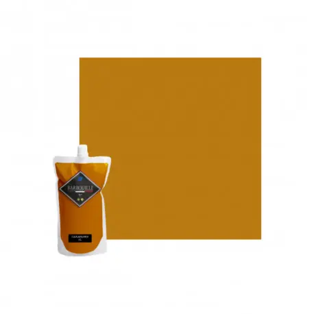 Peinture acrylique lessivable satin BARBOUILLE - Pour murs, plafonds, meubles et bois - 1L - Jaune Caravanes Must-Have