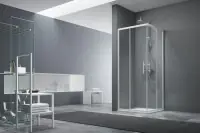 Paroi de douche Verseau 2 accès d‘angle porte coulissante 70 x 70 cm Achetez Aujourd&rsquo;hui