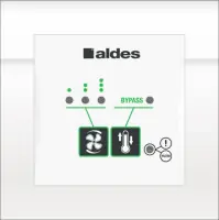 Commande filaire 3 vitesses + by-pass pour Vmc Double-Flux Dee Fly Cube ALDES Solde