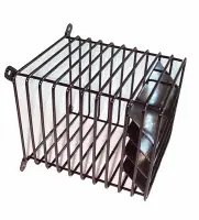 Petit Prix Grille de protection pour terminal noir 205 x 205 mm diamètre 80/125 TEN