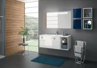 Bon Plan Meuble sous-vasque Seducta niche blanc brillant 30 cm